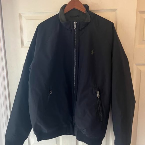 Polo Ralph Lauren Double-Knit Mesh Track Jacket Black (XXL) Retail $248 NWT